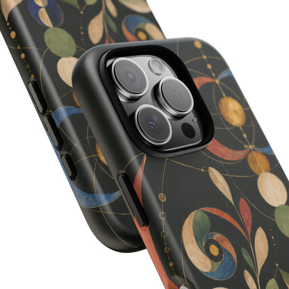 Orbital Garden iPhone Tough Case | Celestial Botanical Geometry