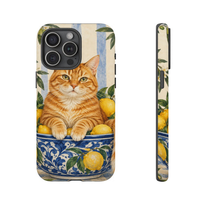 Citrus Inspector iPhone Tough Case | ginger cat