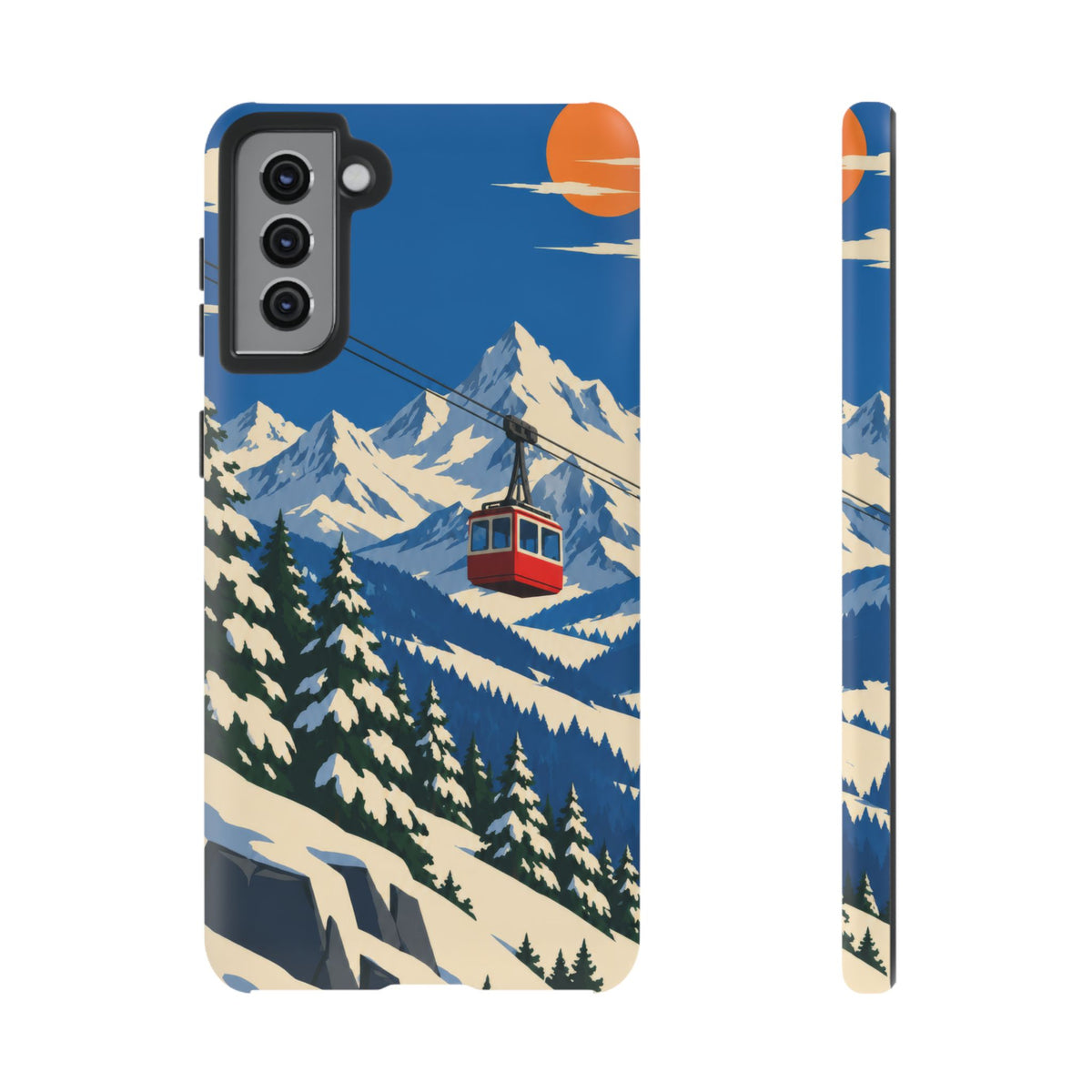 Swiss Skiing — Lift to the Sky Samsung Galaxy Tough Case