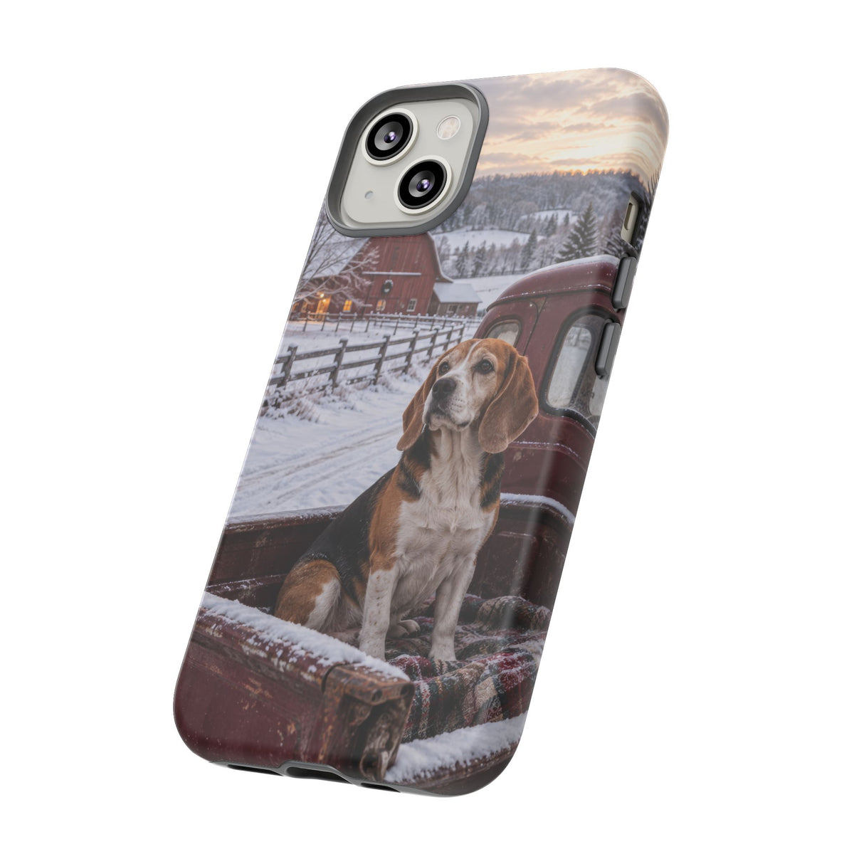 Winter Farm Watch iPhone Tough Case | beagle