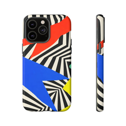 Broken Signal iPhone Tough Case | Optical Stripe Art