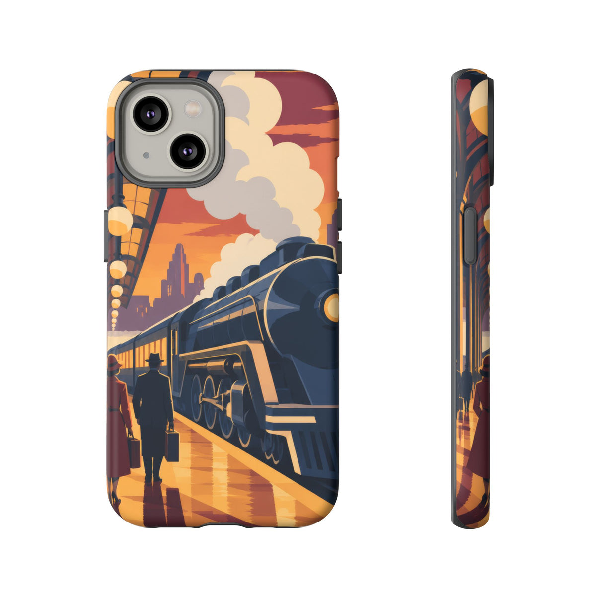 Travel by Train — Night Departure iPhone Tough Case | train travel