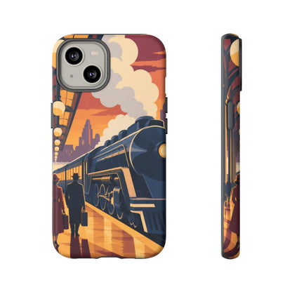 Travel by Train — Night Departure iPhone Tough Case | train travel