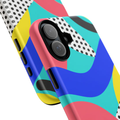 Poolside Pop iPhone Tough Case | Wavy Color Block