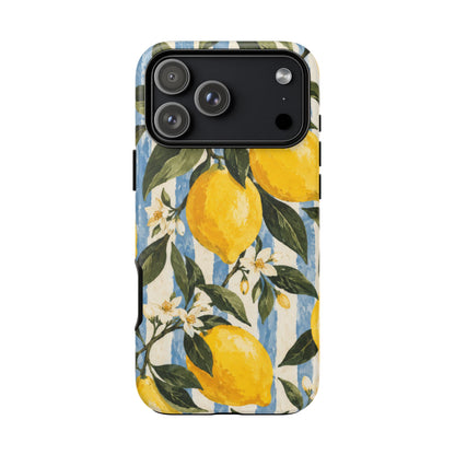 Riviera Lemons iPhone Tough Case | lemon print