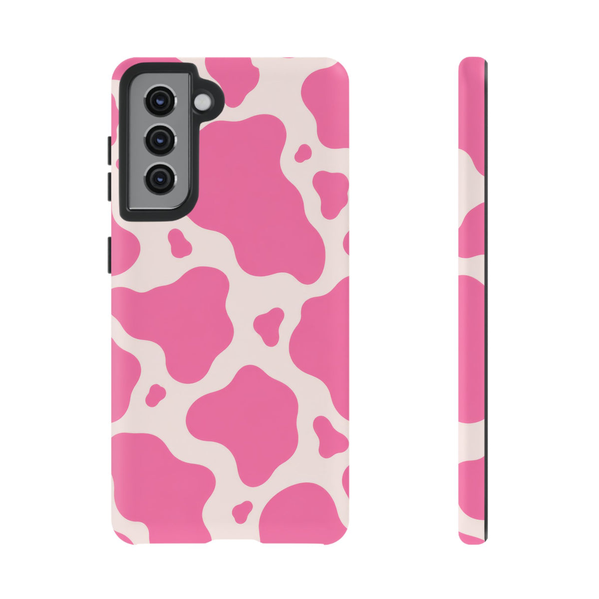 Strawberry Milk Samsung Galaxy Tough Case | Pink Cow Print
