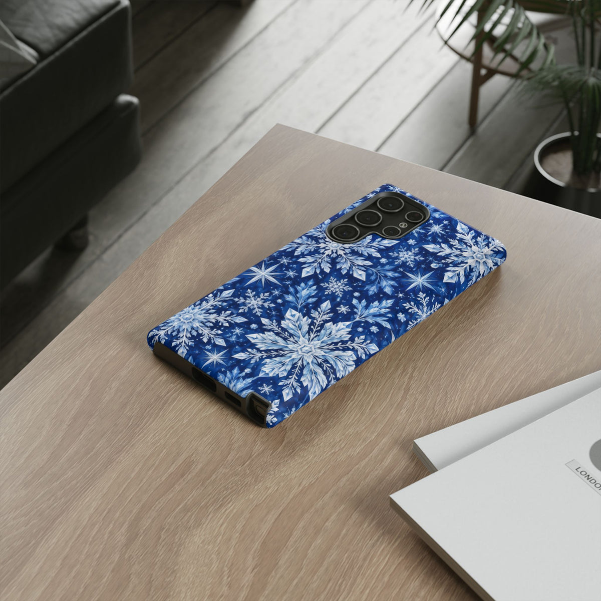Frosted Midnight Samsung Galaxy Tough Case | snowflake