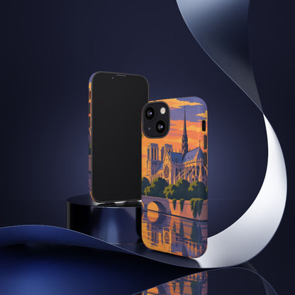 Notre Dame — Cathedral Twilight iPhone Tough Case