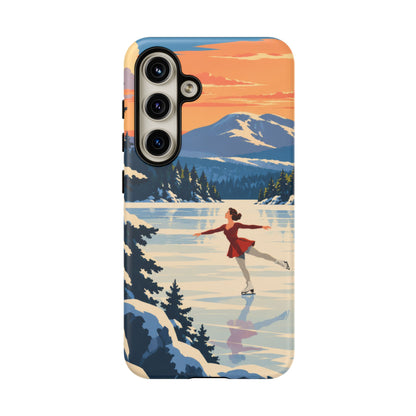 Lake Placid Skater — Winter Glide Samsung Galaxy Tough Case