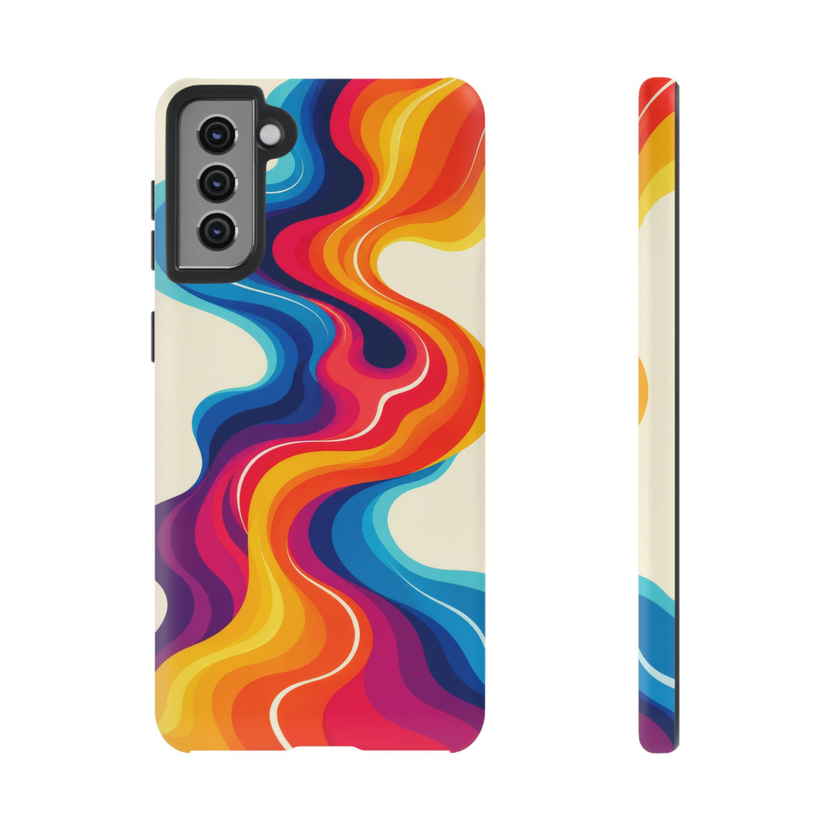 Chromatic Current Samsung Galaxy Tough Case | retro waves
