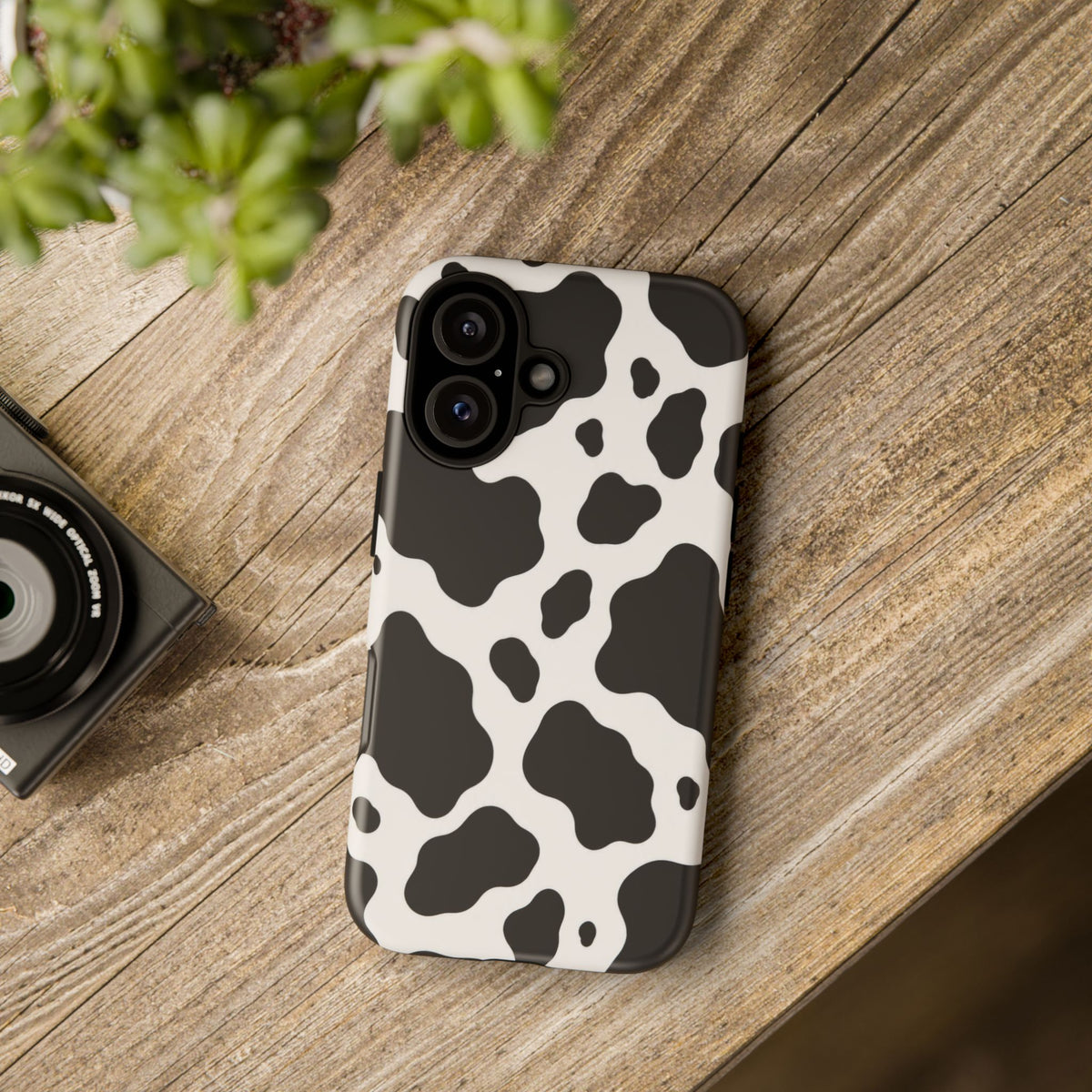 Classic Holstein iPhone Tough Case | Black & White Cow Print