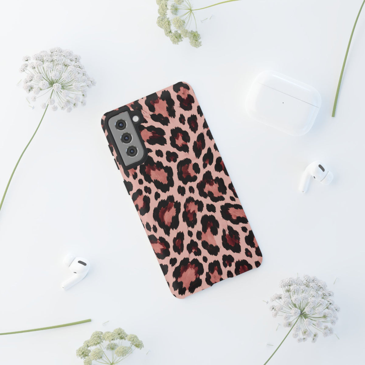 Wild Burgundy Samsung Galaxy Tough Case | leopard print