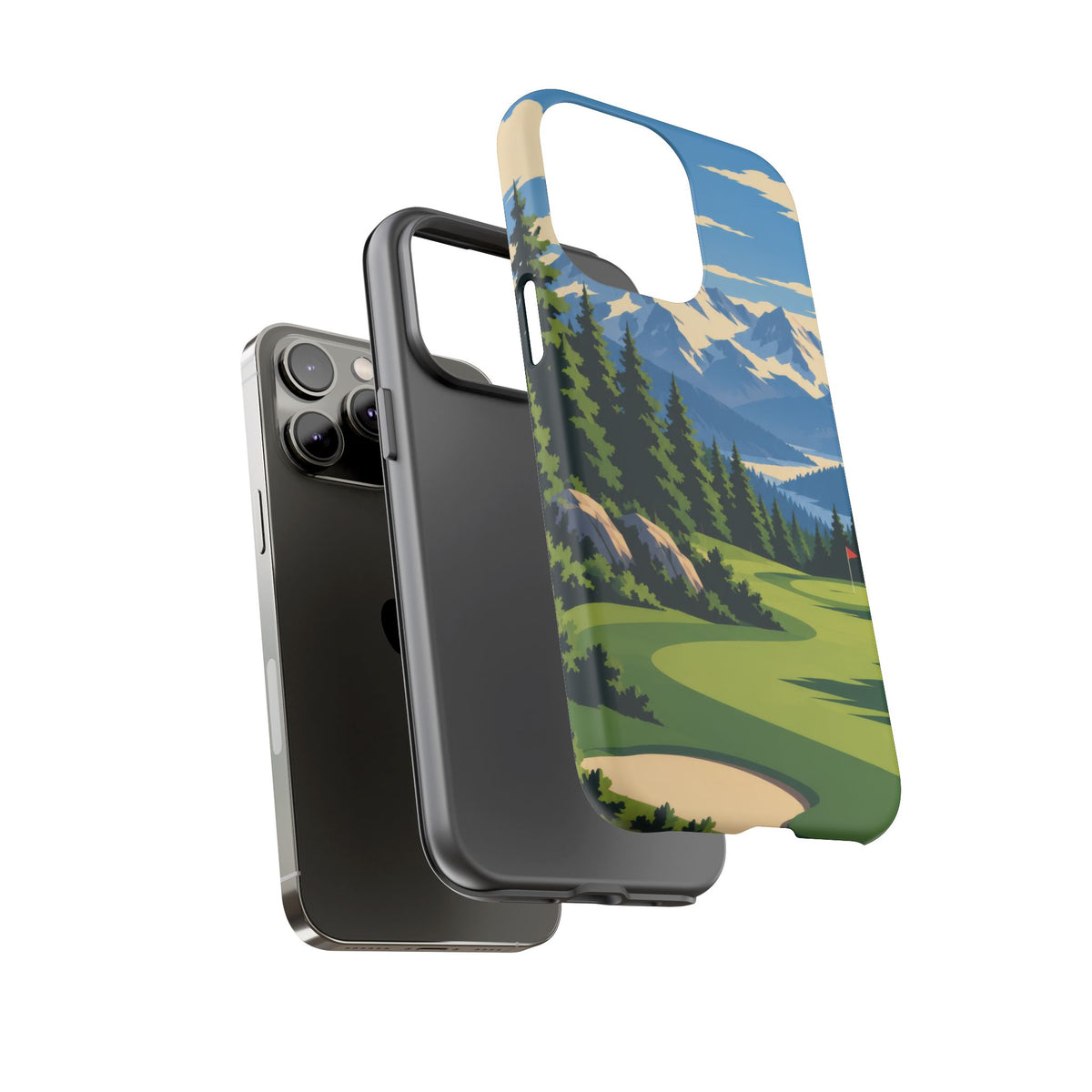 Mountain Golf — Alpine Fairway iPhone Tough Case