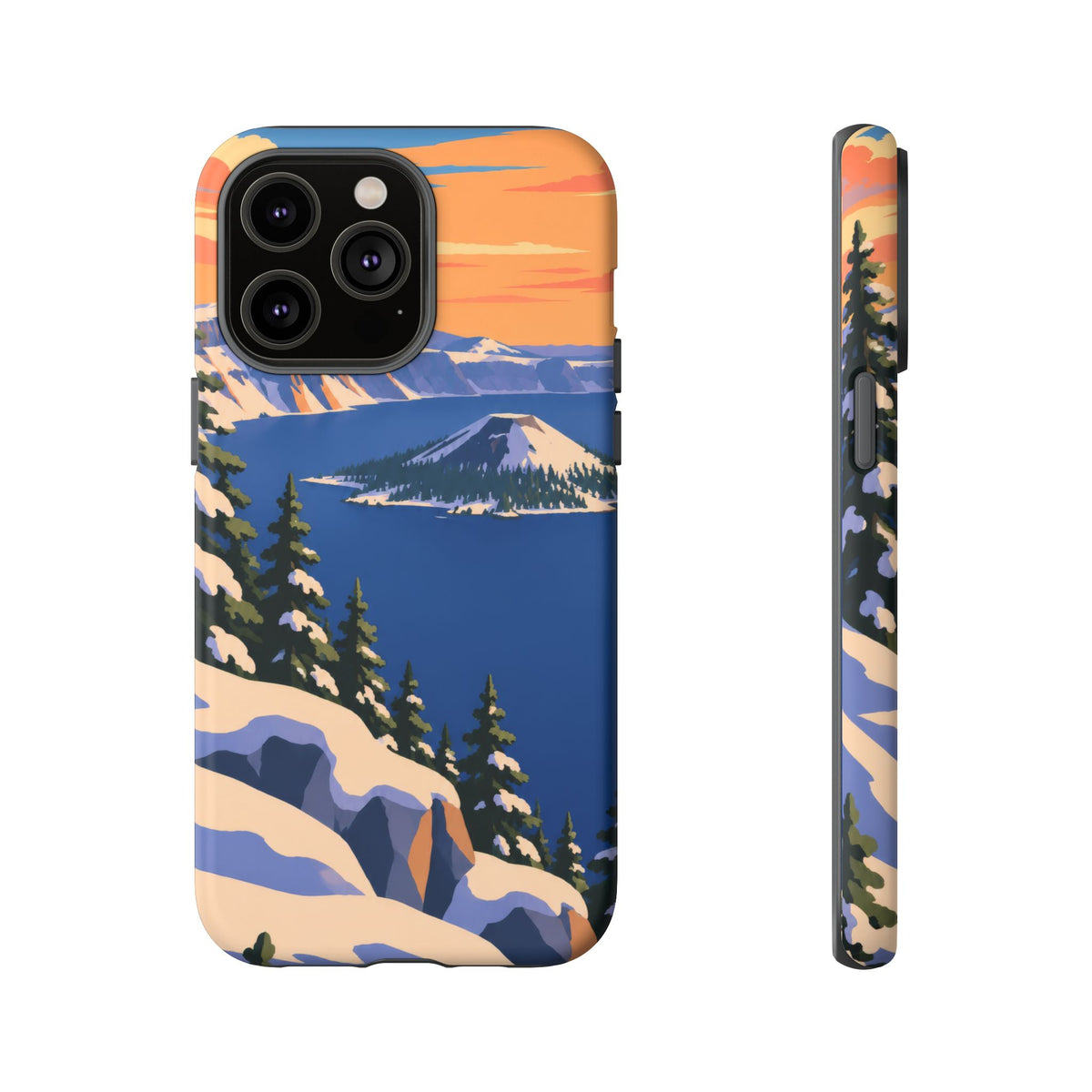 Crater Lake — Winter Caldera iPhone Tough Case