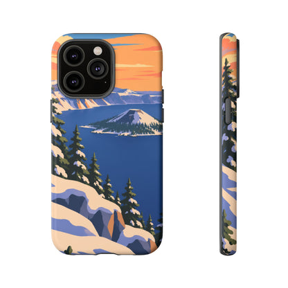 Crater Lake — Winter Caldera iPhone Tough Case