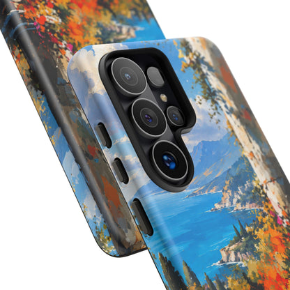 Azure Sanctuary Samsung Galaxy Tough Case | Painterly Coastal Landscape