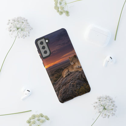 Lioness in the Blue Hour Samsung Galaxy Tough Case