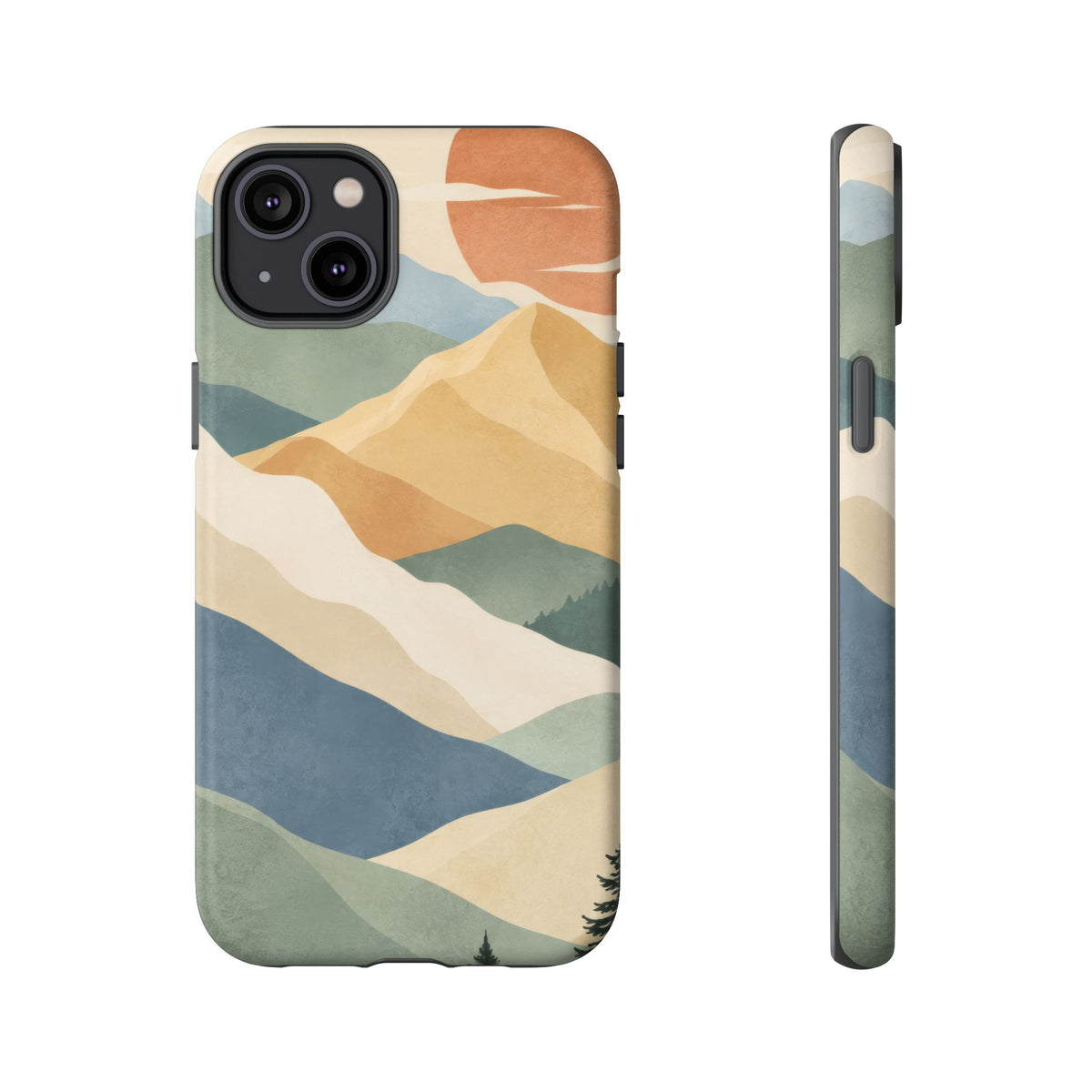 Sage Summit iPhone Tough Case | abstract mountains