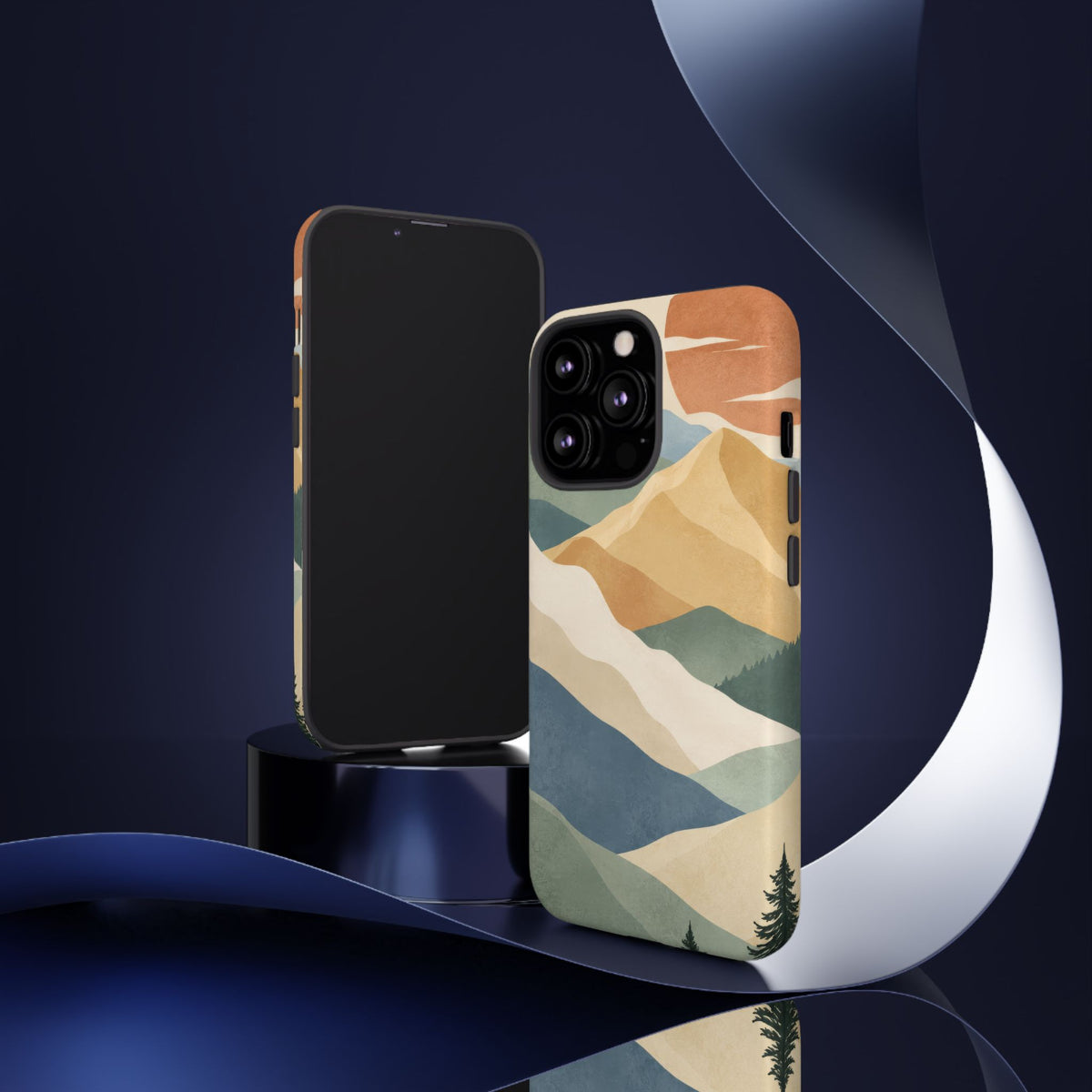 Sage Summit iPhone Tough Case | abstract mountains