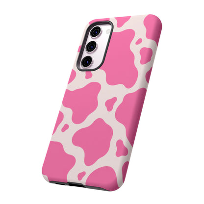 Strawberry Milk Samsung Galaxy Tough Case | Pink Cow Print