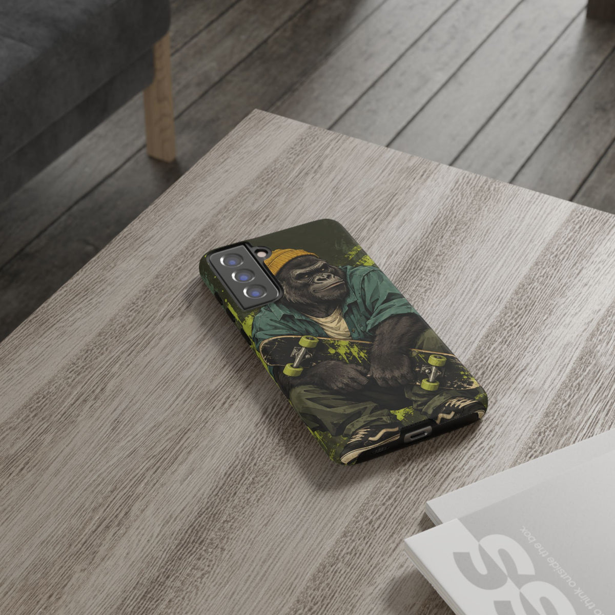 Concrete Jungle Samsung Galaxy Tough Case | Skater Gorilla Illustration