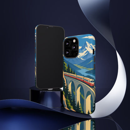Travel by Train — Alpine Express iPhone Tough Case | train travel