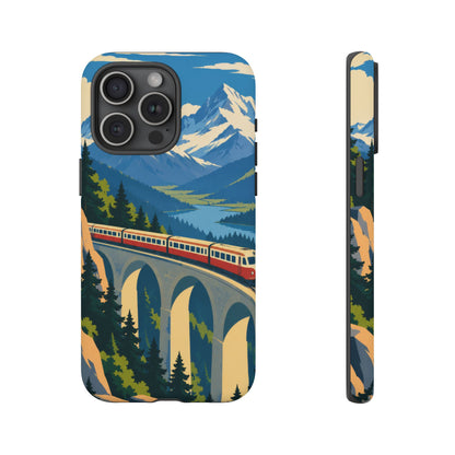 Travel by Train — Alpine Express iPhone Tough Case | train travel