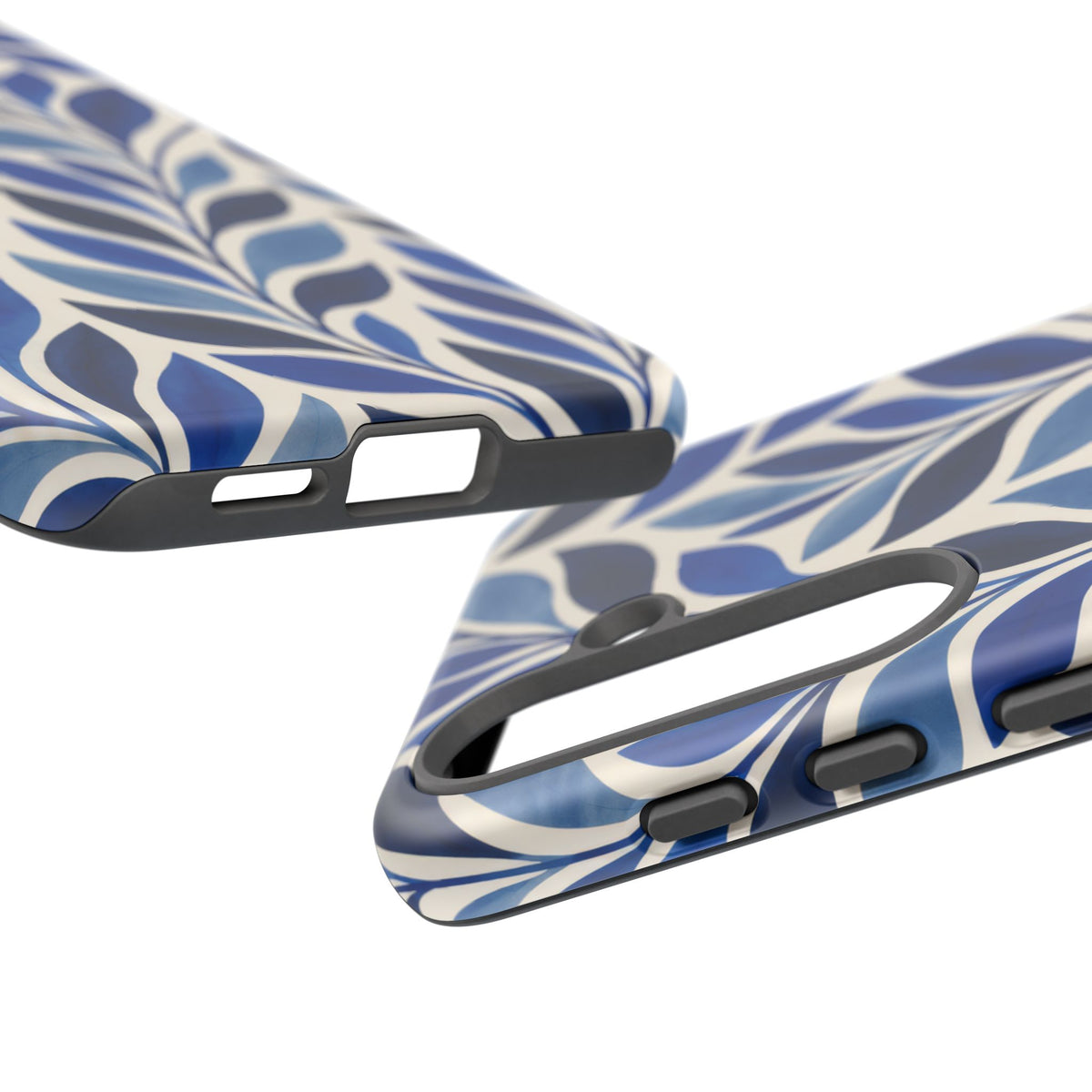 Cobalt Current Samsung Galaxy Tough Case | Cobalt Blue Leaf Pattern