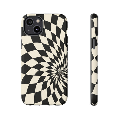 Twist Theory iPhone Tough Case | Optical Checkerboard
