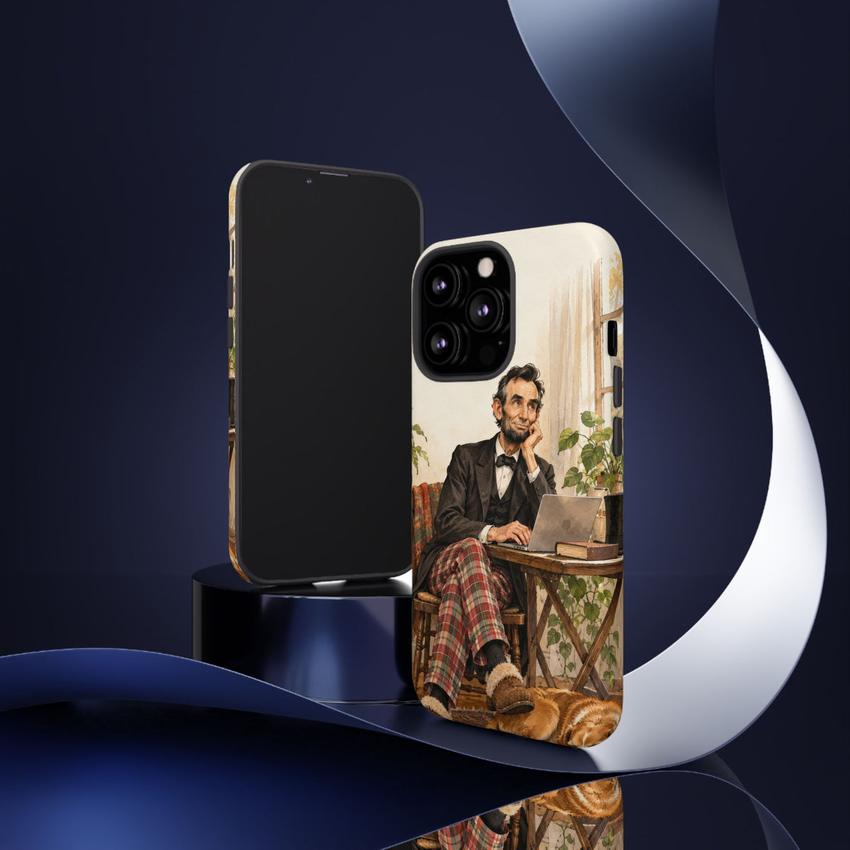 Abe from Home iPhone Tough Case | lincoln work from home