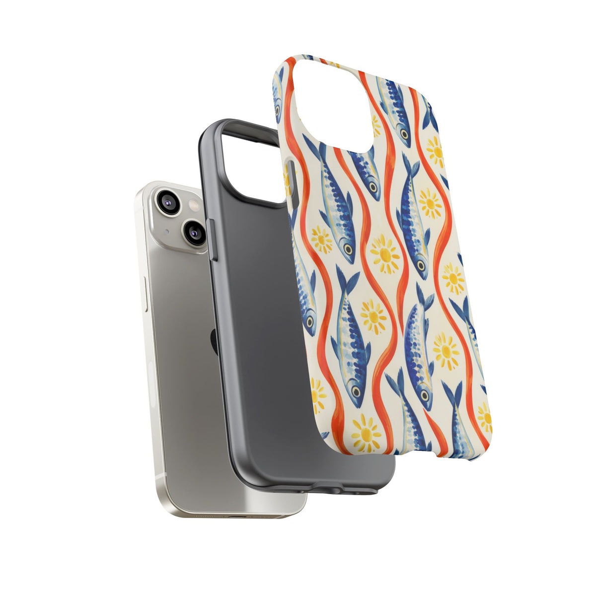 Sardine Social iPhone Tough Case | sardine print