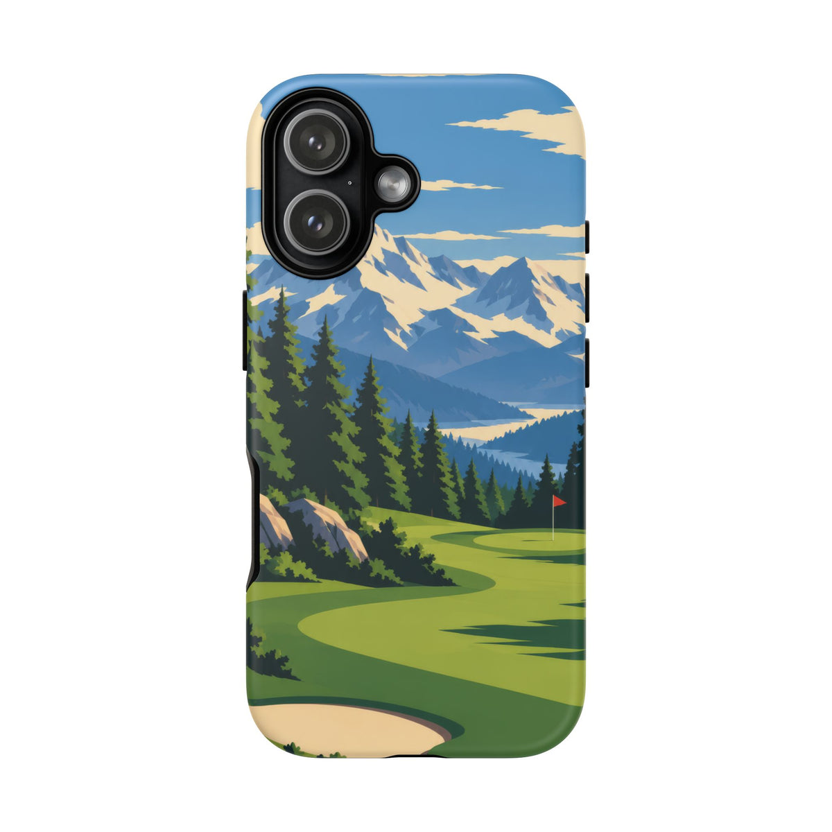 Mountain Golf — Alpine Fairway iPhone Tough Case