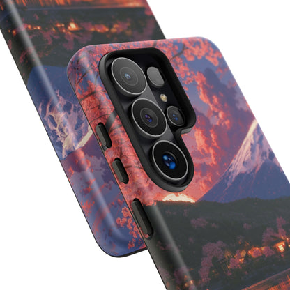 Sakura Lakeside Village Samsung Galaxy Tough Phone Case