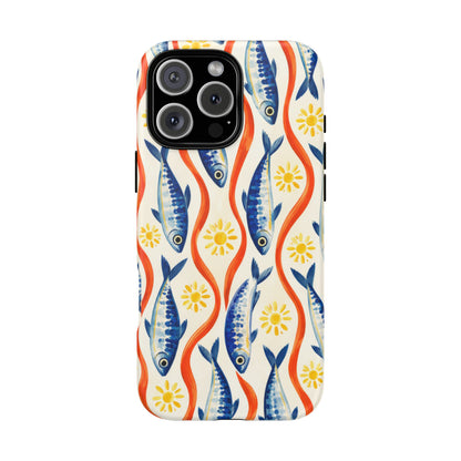 Sardine Social iPhone Tough Case | sardine print