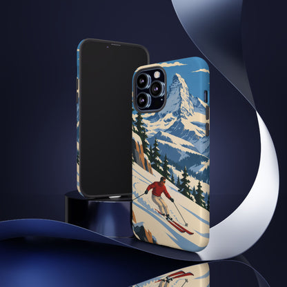 Swiss Skiing — Downhill Arc iPhone Tough Case