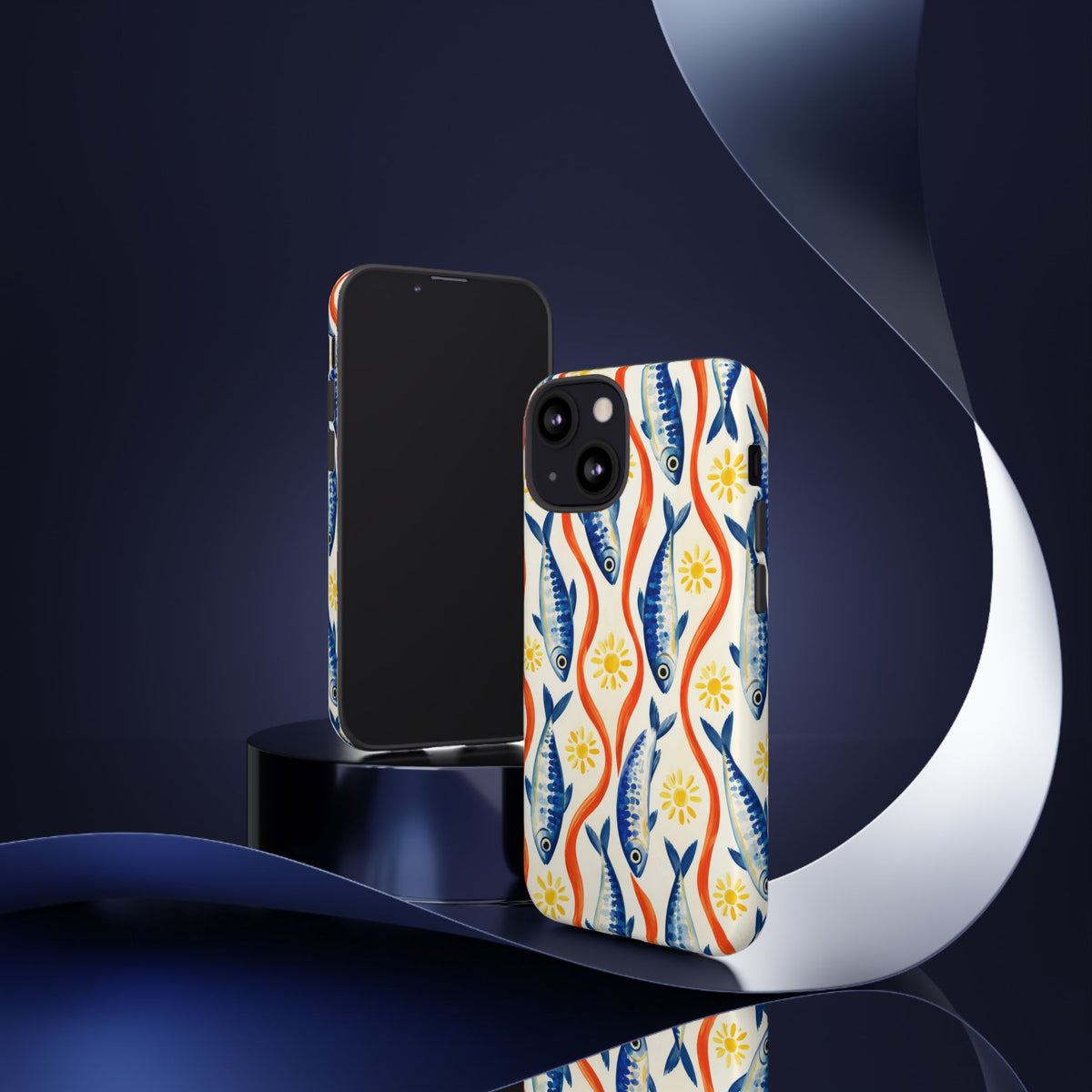 Sardine Social iPhone Tough Case | sardine print