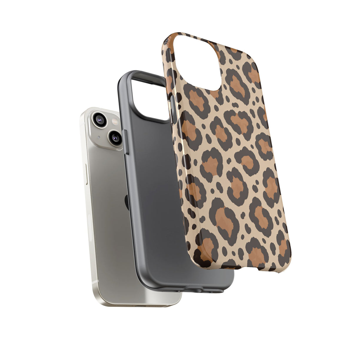 Leopard Print iPhone Tough Case | Cocoa Wildcat