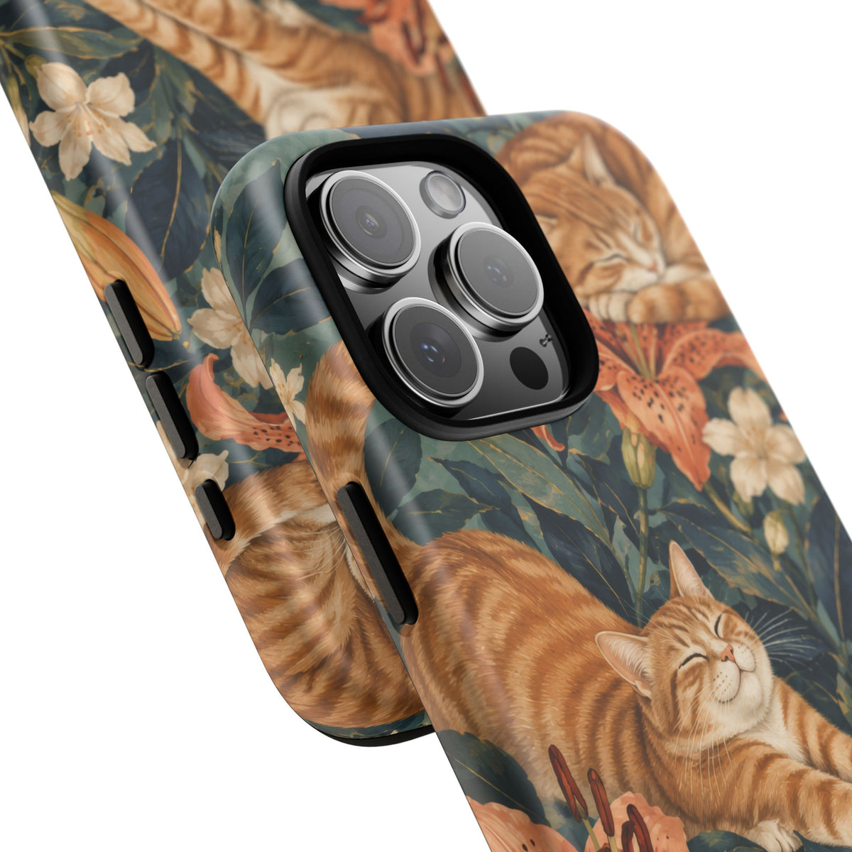 Tiger Lily Tabby iPhone Tough Case | tabby cats