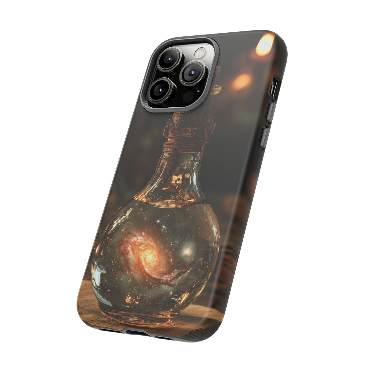Bottled Cosmos iPhone Tough Case | Galaxy in an Antique Bottle