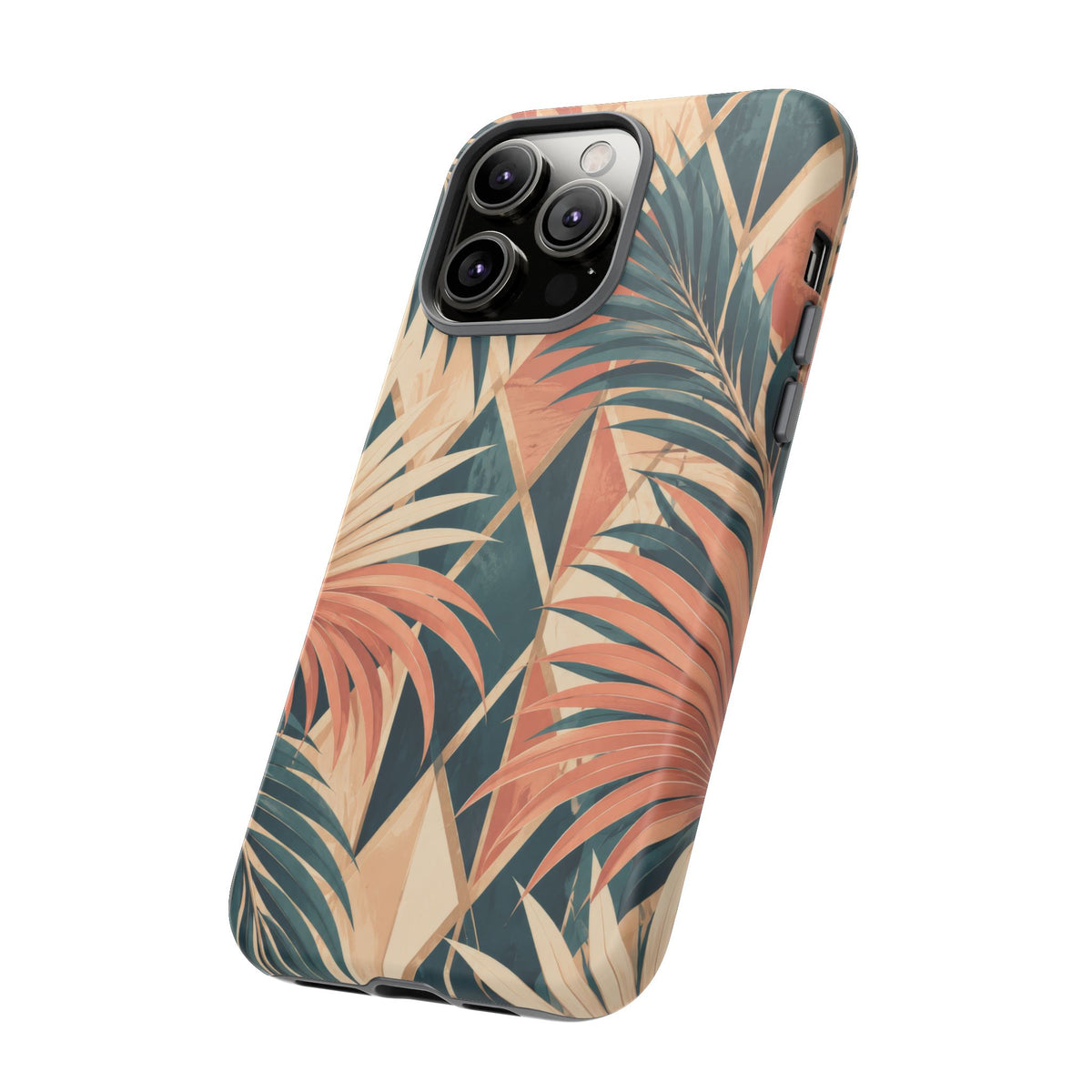 Coral Palm Pavilion iPhone Tough Case | art deco
