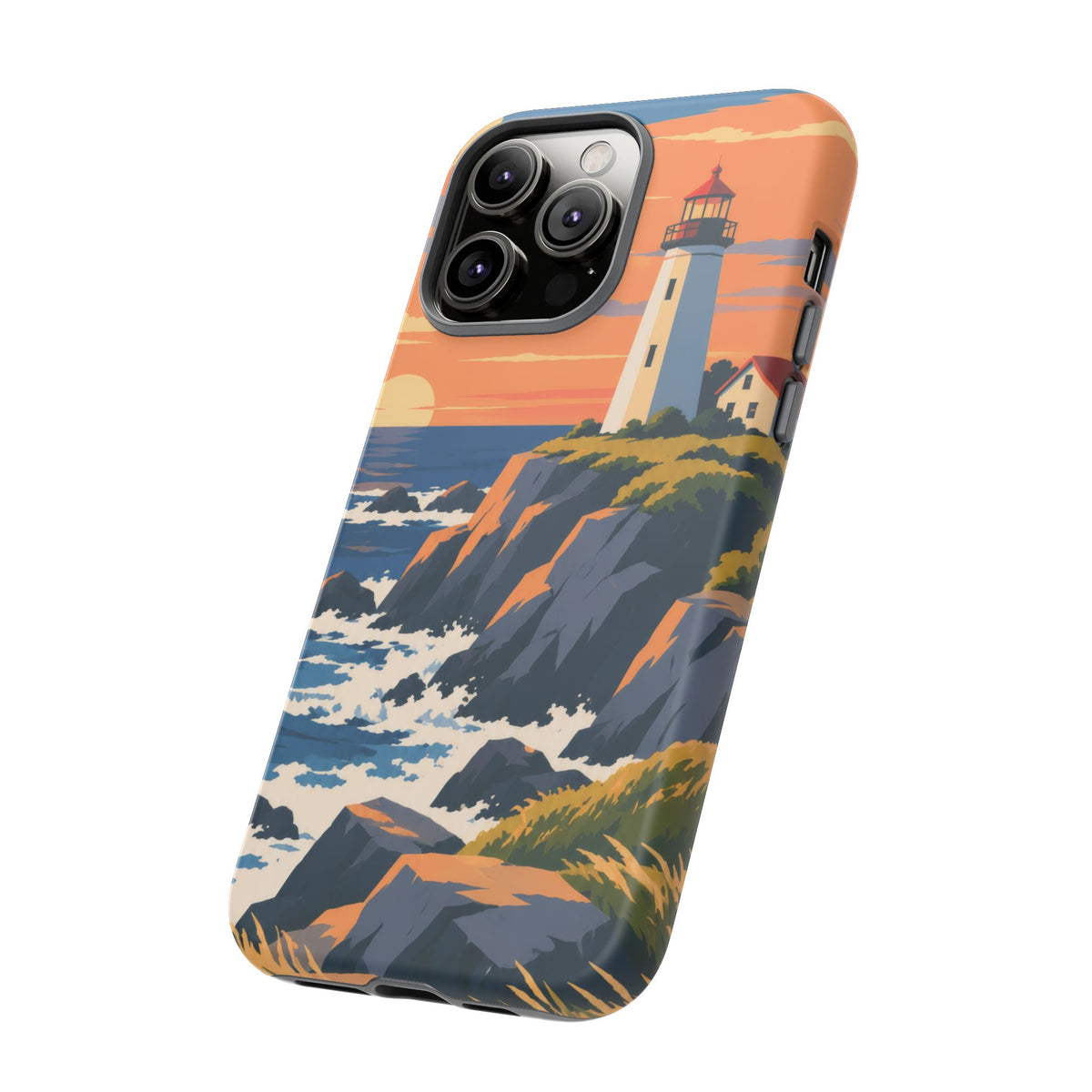 Lighthouse — Atlantic Beacon iPhone Tough Case