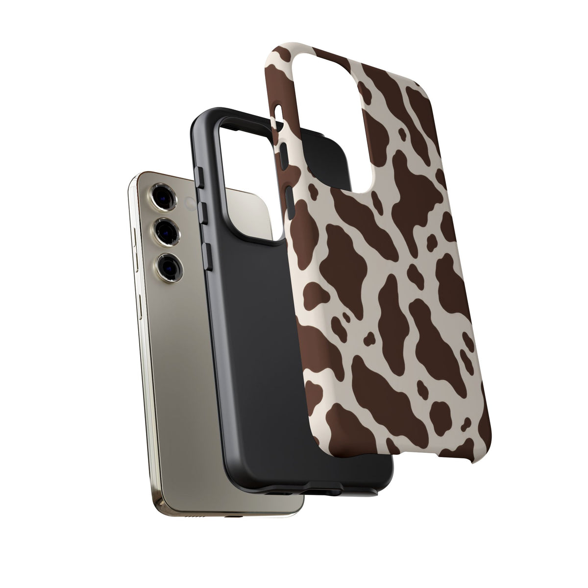 Cocoa Ranch Samsung Galaxy Tough Case | Brown Cow Print
