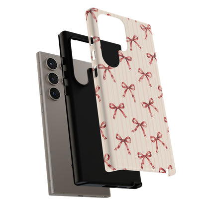 Red Bow Samsung Galaxy Tough Case | Ribbon Waltz