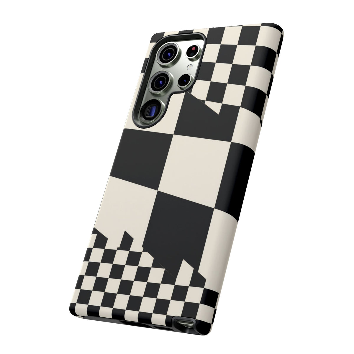 Check Shift Samsung Galaxy Tough Case | Black & White Checkerboard