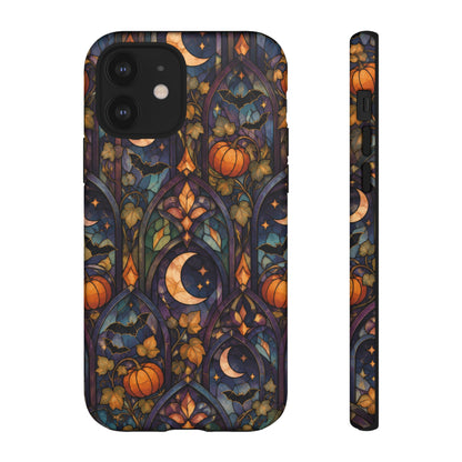Amber Moon Window iPhone Tough Case | celestial halloween