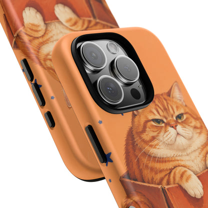 Orange Cat Energy iPhone Tough Case
