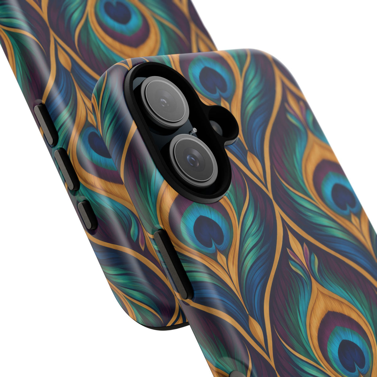 Peacock Nocturne iPhone Tough Case | art deco