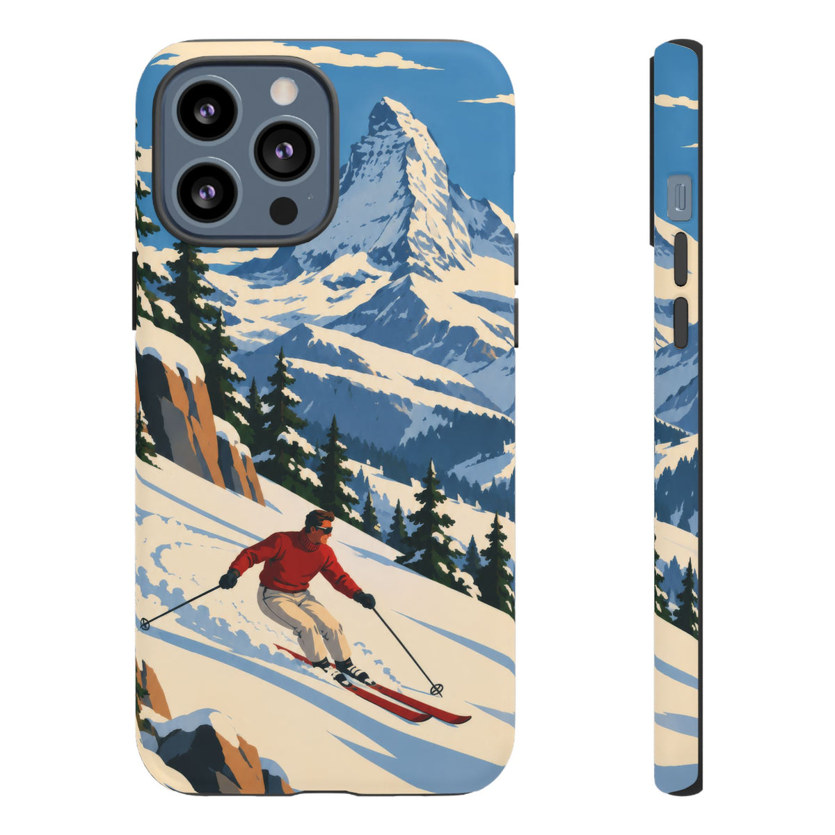Swiss Skiing — Downhill Arc iPhone Tough Case