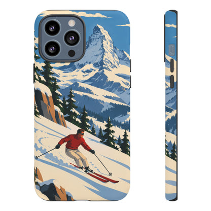 Swiss Skiing — Downhill Arc iPhone Tough Case