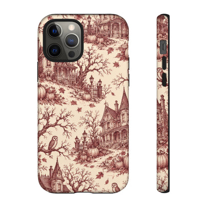 Haunted Estate Toile iPhone Tough Case | halloween toile